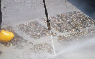 Grout Removal Using Water Jetting