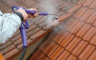 Cleaning Roofs with Water Jetting Equipment