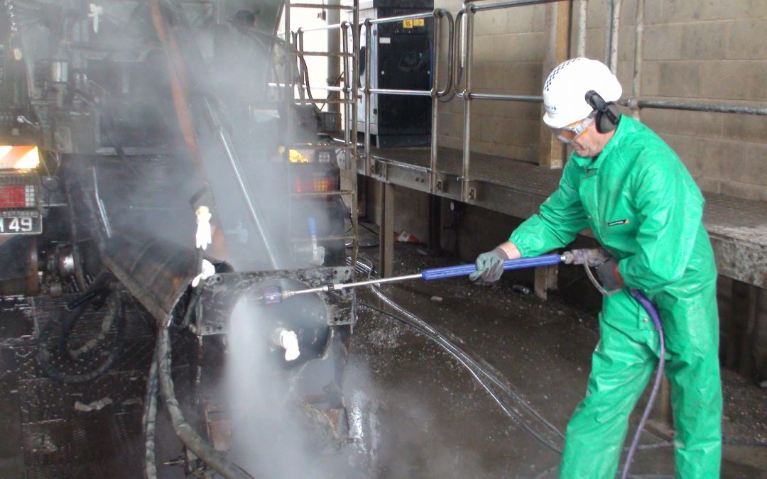 Hydroblast: Cleaning Up Concrete Mixers at Army Barracks