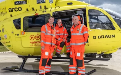 Hydroblast Donates to The Yorkshire Air Ambulance
